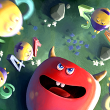 Math Monster. Un proyecto de Animación de personajes, Diseño de personajes, Corrección de color, Teoría del color, Concept Art, Diseño, Diseño digital, Dibujo digital, Ilustración digital, Pintura digital, Cine y Diseño de juegos de Izzaartz - 07.11.2019