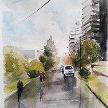 Mi Proyecto del curso: Paisajes urbanos en acuarela Ein Projekt aus dem Bereich Traditionelle Illustration von Agustina Serafin Junyent - 27.02.2021