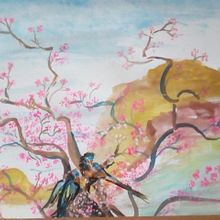 Mi Proyecto del curso: Ilustración en acuarela con influencia japonesa. Un proyecto de Bellas Artes de Luz Bozo - 27.02.2021