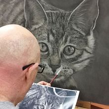 Charcoal drawings of animals and people. Un proyecto de Dibujo de Retrato de Jef De Corte - 28.02.2021