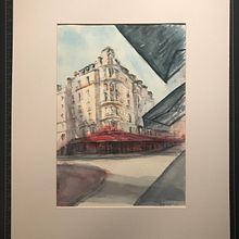 My project in Architectural Sketching with Watercolor and Ink course. Un projet de Aquarelle de rsturgis - 28.02.2021