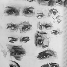 Eye Studies. Fine Arts, Traditional illustration, Sketching, Creativit, Pencil Drawing, Drawing, Portrait Drawing, Realistic Drawing, and Artistic Drawing project by Sam Brisley - 02.27.2021
