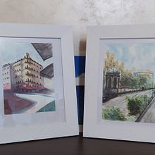 My project in Architectural Sketching with Watercolor and Ink course. Watercolor Painting project by Stefano Varone - 02.28.2021