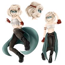 KORA. (In the style of Boku no Hero.). Mangá, Design de personagens, Ilustração tradicional e Ilustração digital projeto de Alexandra Beltran Molina - 18.12.2020