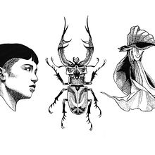 My Blackwork Tattoo Designs. Un progetto di Illustrazione botanica, Illustrazione con inchiostro e Design di tatuaggi di Toprak Kayahan - 28.02.2021