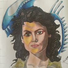 Mi Proyecto del curso: Retrato creativo con rotuladores. Artistic Drawing project by Mayka Muñoz Ruiz - 02.28.2021