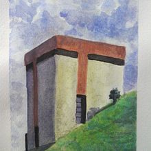 Dibujo arquitectónico con acuarela y tinta. Een project van Architectuur,  Architecturale illustratie y Aquarelschilderen van Fernando Urióstegui - 19.02.2021