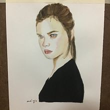 Mi Proyecto del curso: Retrato en acuarela a partir de una fotografía. Een project van  van Are Montes - 02.03.2021