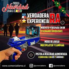 comercial lama - publicidad pistola RA, Navidad. Un proyecto de Diseño, Diseño para Redes Sociales y Diseño Web de Valentin Retamal - 01.03.2021