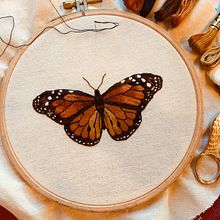 My project in Realistic Embroidery Techniques course. Embroider project by Rebecca Vizoso - 03.01.2021