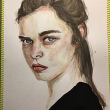 portrait exercice. Watercolor Painting project by emily.cauwet - 03.01.2021