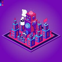 Mi Proyecto del curso: Ilustración vectorial isométrica desde cero. Design project by ANDRES GERARDO SANCHEZ BRAVO - 03.01.2021