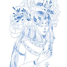 Empty. Desenho, Desenho de tatuagens, Ilustração tradicional e Ilustração com tinta projeto de Luna Wang - 01.10.2016