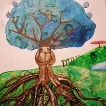 My project in Watercolor Techniques for Dreamlike Illustrations course. Traditional illustration project by Minka - 03.02.2021