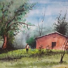 Paisaje en acuarela. Un progetto di Pittura ad acquerello di Sergio Vera - 19.07.2020