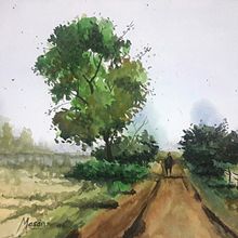 Paisaje en acuarela. Un progetto di Pittura ad acquerello di Sergio Vera - 23.07.2020