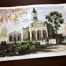 Paisaje urbano en acuarela. Un progetto di Belle arti, Disegno, Illustrazione tradizionale, Pittura e Pittura ad acquerello di Sergio Vera - 15.08.2020