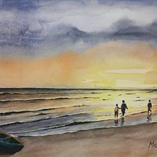 Paisaje en acuarela. Un progetto di Disegno, Illustrazione tradizionale, Pittura e Pittura ad acquerello di Sergio Vera - 23.07.2020