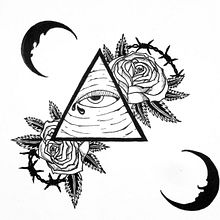 The All-Seeing-Eye (Illustration). Ink Illustration, and Tattoo Design project by Gustavo Carreira Menezes - 08.07.2019