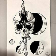 Cosmic (Illustration). Ink Illustration, and Tattoo Design project by Gustavo Carreira Menezes - 10.02.2019