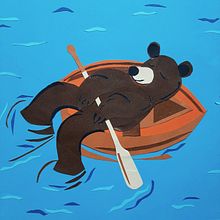 El pequeño barco de Osezno. Collage, Creativit, Creating with Kids, Character Design, Editorial Design, Traditional illustration, and Children's Illustration project by Lorena Alonso Sánchez - 03.03.2021