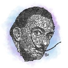 Retratos doodle (doodleportraits). Traditional illustration, and Digital Illustration project by Edu Morente - 03.03.2021