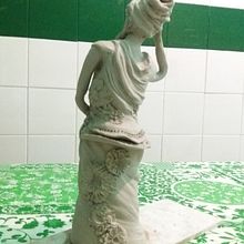 Trabalhos em engobes. Cerâmica projeto de Leonor Branco - 03.03.2021