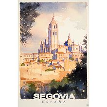 Diseño de cartel Segovia . Fine Arts, Art Direction, and Poster Design project by Daniel Cifani Conforti - 03.03.2021