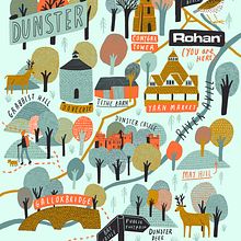 Illustrated map for Rohan. Traditional illustration project by Kate Sutton - 07.04.2020