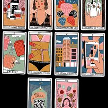 Tarot Cards. Un progetto di Illustrazione editoriale di Kate Sutton - 04.01.2020