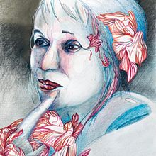 Rêveuse. Watercolor Painting, Fine Arts, Traditional illustration, Oil Painting, Acr, and lic Painting project by chalouv - 03.14.2021