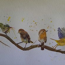 My project in Artistic Watercolor Techniques for Illustrating Birds course. Traditional illustration, Watercolor Painting, Realistic Drawing, and Naturalistic Illustration project by Donna Paulson - 03.05.2021