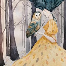 In the gloaming. Projekt z dziedziny Malowanie akwarelą użytkownika Eileen Bedore Doll - 05.02.2021