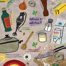 Mi Proyecto del curso: Recetas ilustradas: crea dibujos deliciosos. Un progetto di Disegno, Disegno digitale e Graphic design di Monica Palma - 05.03.2021
