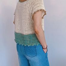 Mi Proyecto del curso:  Top-down: prendas a crochet de una sola pieza. Crochet project by Giana Devoto - 03.26.2021