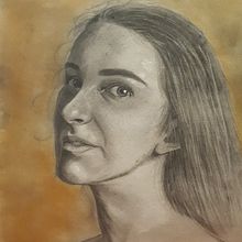 Retrato Grafito y Pastel. Un proyecto de Bellas Artes, Dibujo, Dibujo a lápiz, Dibujo anatómico, Dibujo artístico, Dibujo de Retrato y Dibujo realista de alejandro.dibarq - 05.03.2021
