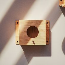 Diseño de productos - Casa de Pájaros Kerf. Un proyecto de 3D, Diseño 3D, Diseño de producto y Diseño industrial de Nicolás Robertson - 13.10.2020