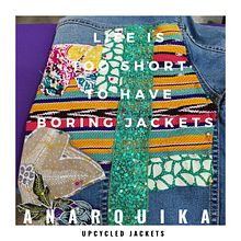 anarquika.kl chaquetas upcycled diferentes . Un progetto di Upc e cling di Silvina Lidestri - 07.03.2021