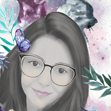 Meu projeto do curso: Ilustração de retrato com técnicas manuais e digitais. Portrait Drawing, and Digital Drawing project by Ana Beatriz Soares - 04.20.2021