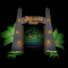 Jurassic Park Loop Animation. Un proyecto de 3D, Animación, Animación 2D, Animación 3D, Animación de personajes, Cine, Diseño, Diseño de personajes y Motion Graphics de Héctor Pascual del Pozo - 06.03.2021