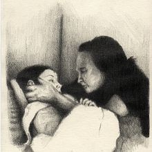 El miedo de los niños . Pencil Drawing, Artistic Drawing, Editorial Design, Editorial Illustration, Traditional illustration, Self-Portrait Photograph, Figure Drawing, Realistic Drawing, Graphic Design, Naturalistic Illustration, and Social Media project by Maria Rosa Aránega - 03.06.2021