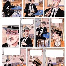 Hello, my name is Thanasis Petrou, i am a comic creator from Greece. I followed the course of Sergio Bleda and instead of using digital coloring, i used watercolors to color a comic page . Projekt z dziedziny Komiks użytkownika petrouth - 06.03.2021