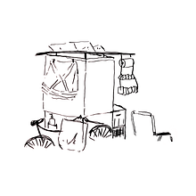 Los Patios de la Gente Sola. Comunicação, Criatividade, Design gráfico, Ilustração tradicional, e Sketchbook projeto de Felipe Gacitúa Rubio - 06.03.2021