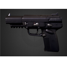 Pistola 5,7. Modelagem 3D projeto de Camilo Flores Ferrada - 06.03.2021