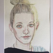 My project in Watercolor Portrait from a Photo course. Watercolor Painting project by Mia Scott - 03.07.2021