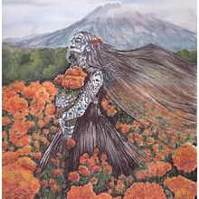 MUERTE. Traditional illustration, Watercolor Painting, and Botanical Illustration project by Estrella Rubilar - 03.07.2021