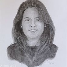 Retrato a Belenchuti. Pencil Drawing, Portrait Drawing, and Realistic Drawing project by Carlos Saldaña Arjomil - 03.07.2021