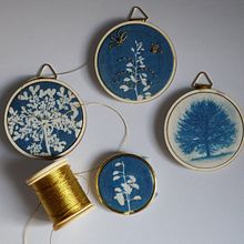 My project in Cyanotype: Cyanotype on Textile. Projekt z dziedziny Fotografia i Stemple użytkownika Liana Allon - 01.04.2021