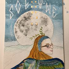 Mon projet du cours : Techniques d'aquarelle pour des illustrations féériques. Traditional illustration project by Stig Legrand - 02.10.2021