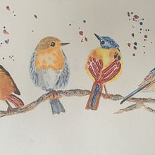 Mein Kursprojekt: Illustriere Vögel mit expressiven Aquarelltechniken. Pintura em aquarela projeto de aohle - 07.03.2021